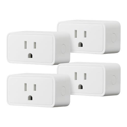 Amazon Basics Smart Plug - 4 Pack, Alexa Compatible, No Hub Required