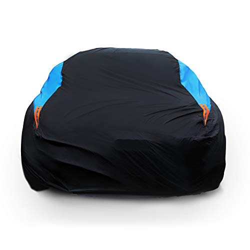 Waterproof Universal Car Cover for Sedans, Blue
