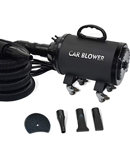 Powerful Motorcycle and Car Dryer with Flexible Hose and Wheels