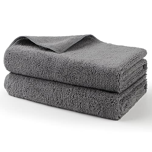 Professional Large Microfiber Car Drying Towels - 2 Pack