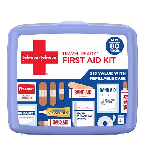 Portable 80-Piece Travel First Aid Kit