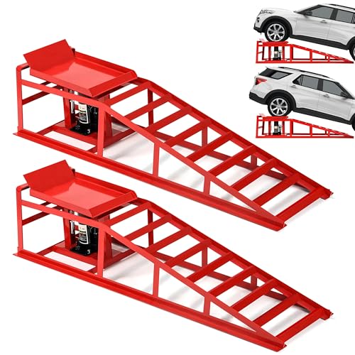 Heavy Duty Hydraulic Car Ramps - 5 Ton Capacity