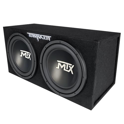 MTX Dual 12-Inch Sealed Subwoofer Enclosure with 400W RMS Power