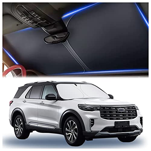 Thickened 300T Oxford Cloth Car Windshield Sunshade with Storage Bag