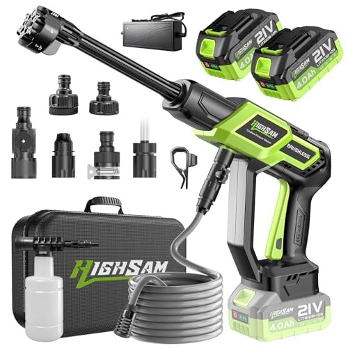 Cordless Portable Pressure Washer with Brushless Motor and Dual Batteries