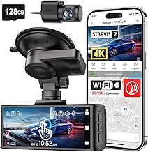 REDTIGER 4K Dash Cam Front and Rear