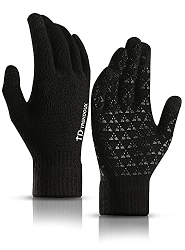 TRENDOUX Unisex Knit Winter Touchscreen Driving Gloves