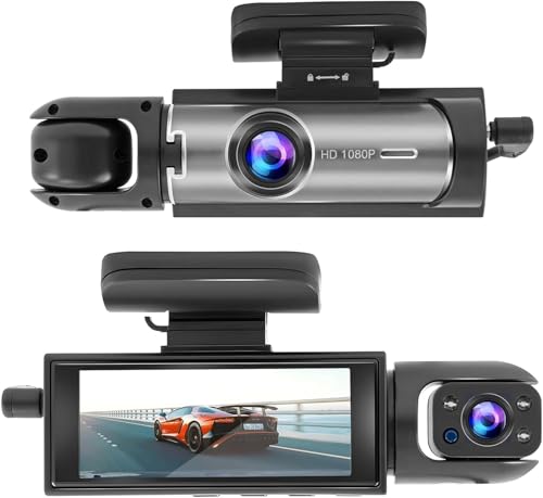 Dual Channel 1080P Dash Cam with Night Vision and G-Sensor