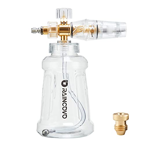 Foam Cannon for Pressure Washer with Adjustable Nozzle and Stainless Steel Filter