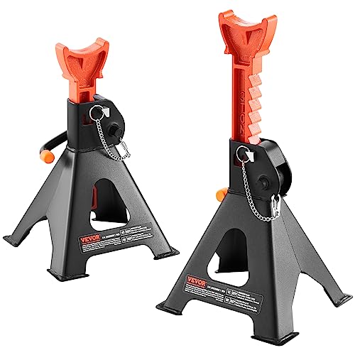 VEVOR 3-Ton Adjustable Jack Stands with Double Locking Safety