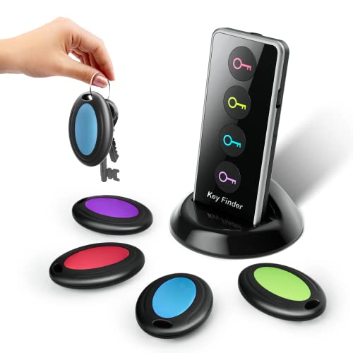 Wireless Key Finder with LED Light and 4 Receivers