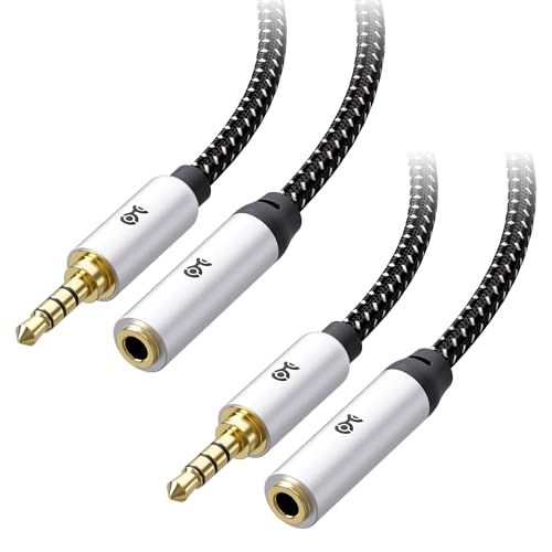Cable Matters 6ft TRRS Headset Extension Cable - 2 Pack