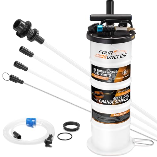 6.5L Pneumatic and Manual Oil Extractor with Brake Bleeding Hose