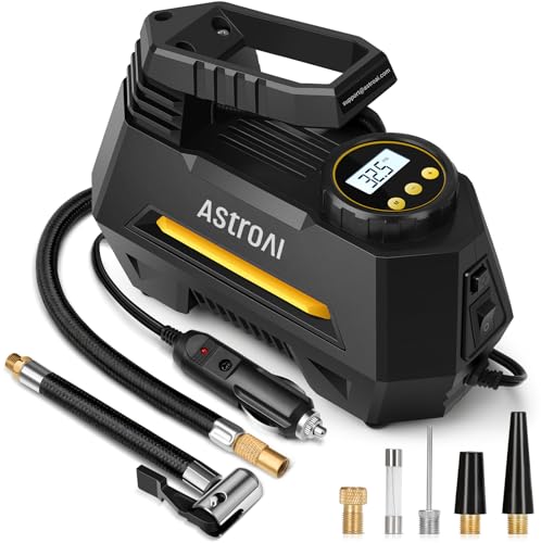 AstroAI Portable Tire Inflator with Digital Pressure Gauge and LED Light