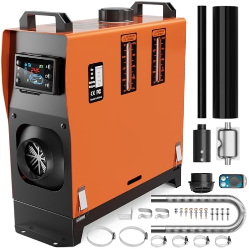 8KW 12V Portable Diesel Air Heater with Remote and LCD Display