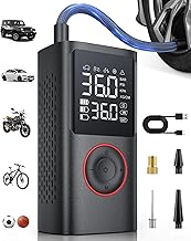Portable Tire Inflator - 150 PSI Bike Pump with Accessories