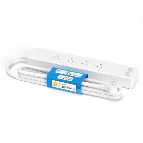 Meross Smart Power Strip with 4 Outlets, 4 USB Ports, and Voice Control