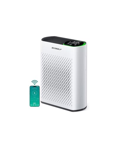 Smart Air Purifier for Large Rooms with True HEPA and WiFi Control