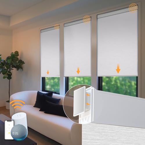 Cordless Motorized Roller Blinds with Remote Control