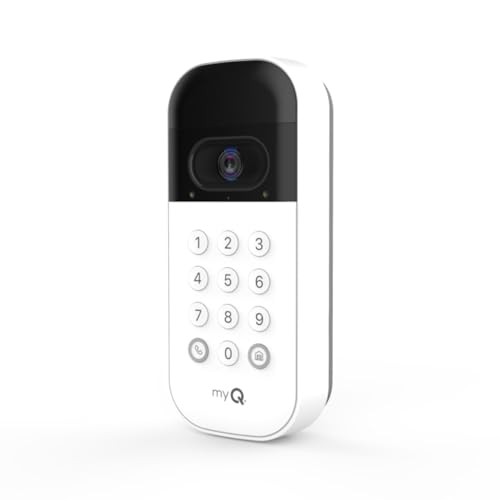 Smart Garage Door Video Keypad with Wide-Angle Camera and Smartphone Control