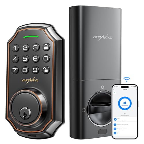 Arpha WiFi Smart Keyless Deadbolt Door Lock