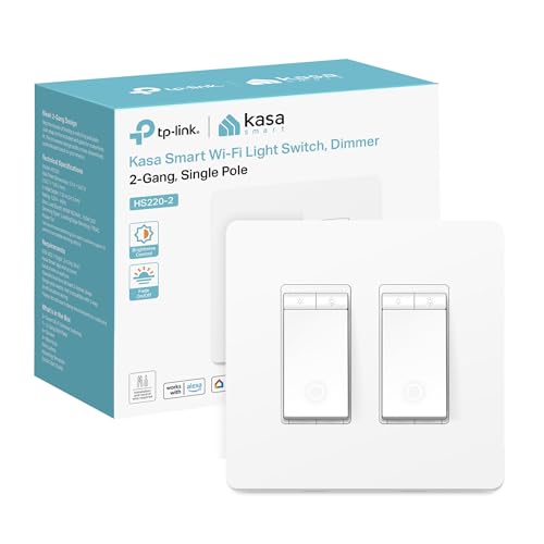 Kasa Smart 2-Gang Dimmer Switch with App and Voice Control