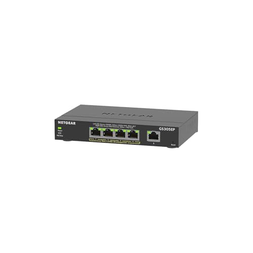 NETGEAR 5-Port Gigabit Ethernet Switch with 4 PoE+ Ports