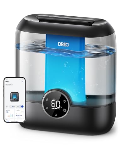 DREO 6L Cool Mist Humidifier for Large Rooms with Smart Control