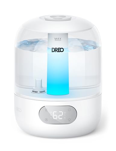 DREO 3L Ultrasonic Cool Mist Humidifier with Humidity Sensor and Night Light