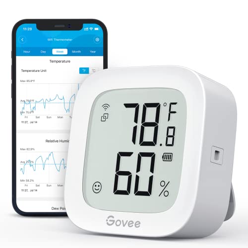 Govee WiFi Indoor Temperature and Humidity Monitor with E-Ink Display