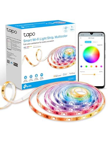 Tapo Smart RGBW LED Light Strip 16.4ft with Voice Control
