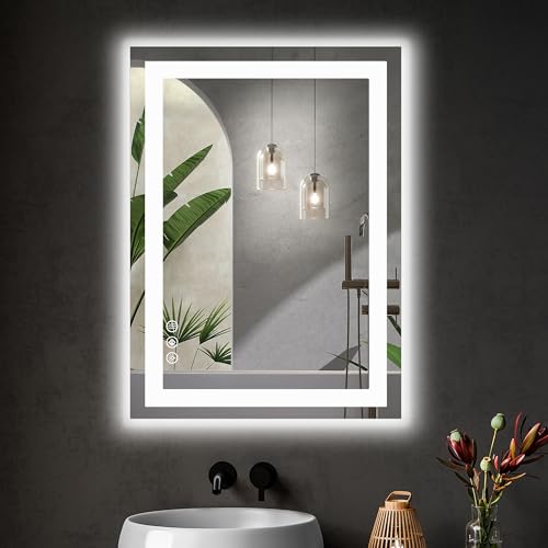 Smart Anti-Fog LED Bathroom Mirror with Adjustable Lighting