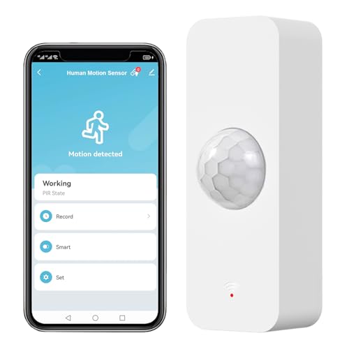 Smart WiFi Motion Sensor with App Control and Alexa Compatibility