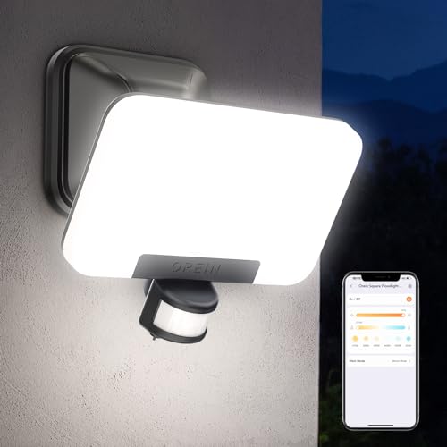 OREiN Smart Outdoor Flood Light with Adjustable Color Temperature and App Control