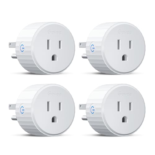 Govee Smart WiFi Plug, Compatible with Alexa and Google Assistant, 4-Pack