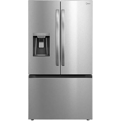 Midea 29.3 Cu. Ft. Stainless Steel 3-Door French Door Refrigerator