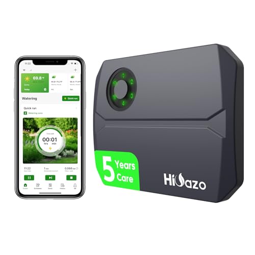 Smart WiFi Sprinkler Controller with App, 4 Zones and 16 Schedules