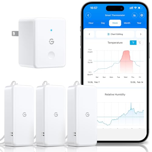 GoveeLife 2.0 WiFi Smart Hygrometer Thermometer 3-Pack