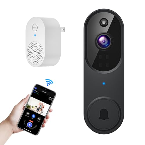 Wireless Wi-Fi Video Doorbell with Two-Way Audio and Night Vision