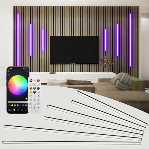 SHUNLEE RGB Smart Recessed LED Lighting for Acoustic and Wood Slat Panels