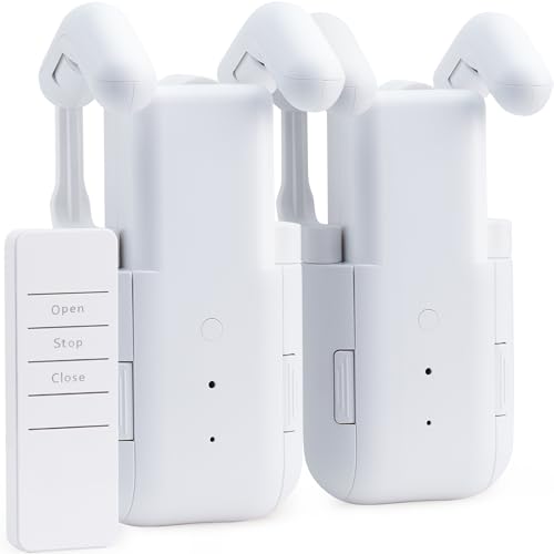 Takkicept Automatic Curtain Opener 2-Pack with Remote Control