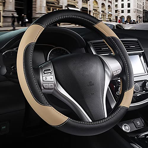 Durable Non-Slip Leather Steering Wheel Cover