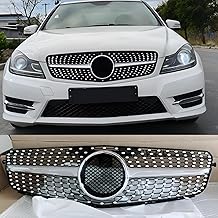 STSEV01 Front Bumper Grille for Mercedes W204 (Silver Chrome)