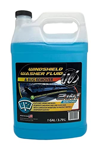 2-in-1 Windshield Washer Fluid - Ready to Use, Streak-Free, All-Weather Cleaner