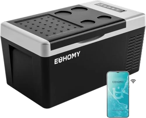 EUHOMY 19QT 12V Portable Fridge with App Control