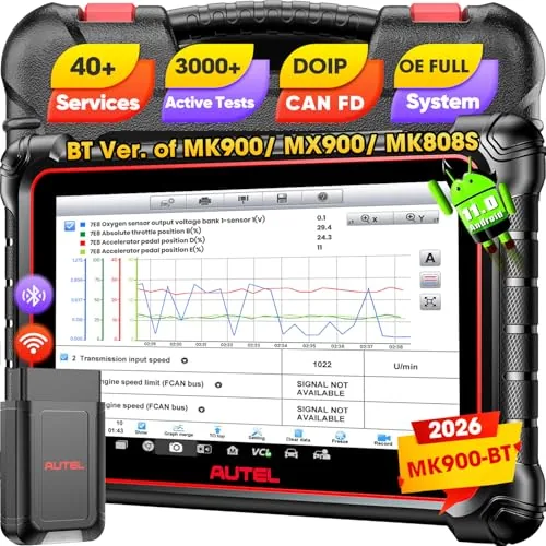 Autel MK900BT 8-inch Bidirectional Diagnostic Scanner