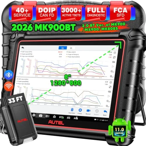 Autel MK900BT Bidirectional OBD2 Diagnostic Scanner 8in
