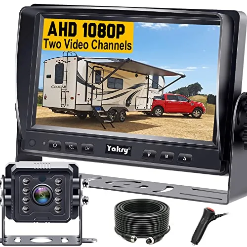 Yakry Y14 7-Inch 1080P Wired RV Backup Camera Kit