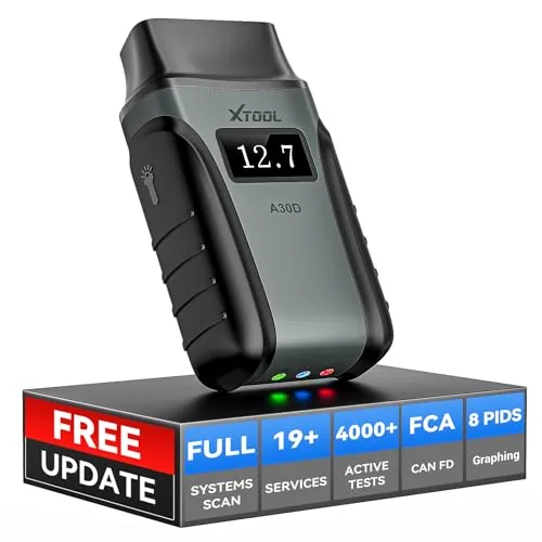 XTOOL A30D Bidirectional OBD2 Scanner, 19 Resets