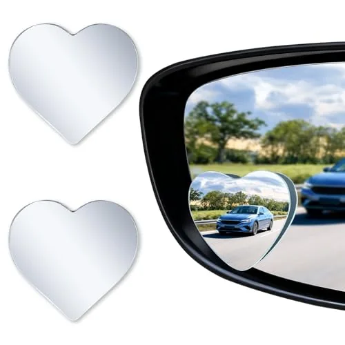 LivTee Blind Spot Mirrors HD Glass Frameless 2-Pack
